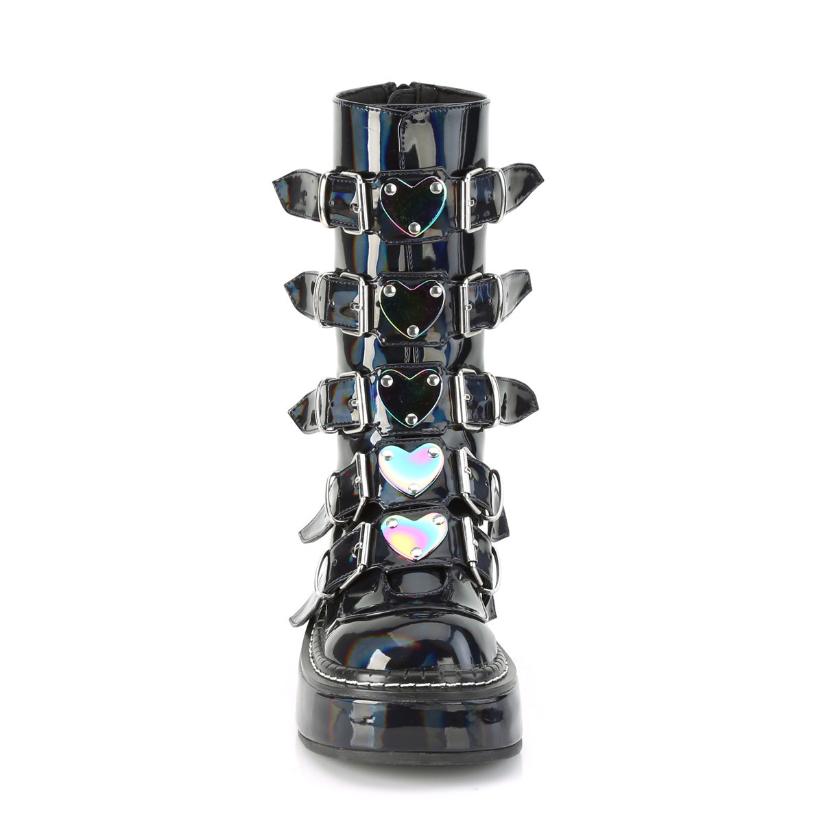DemoniaCult Botas de mujer EMILY-330 Holograma BLK