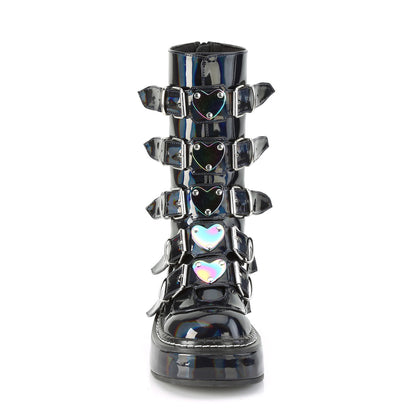 DemoniaCult Botas de mujer EMILY-330 Holograma BLK