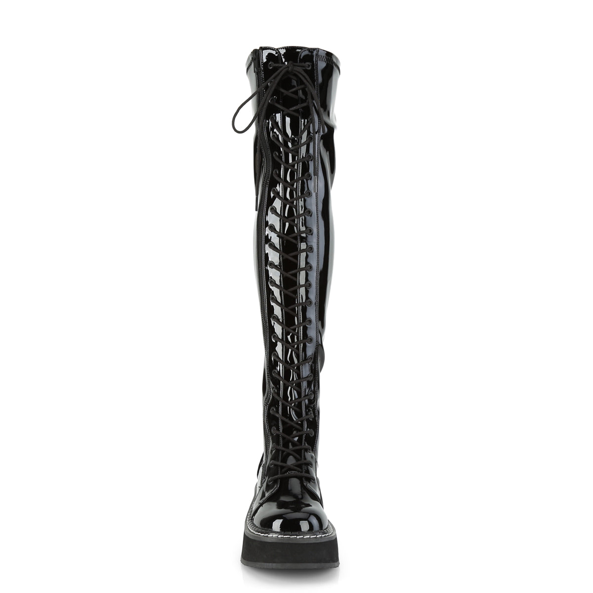 DemoniaCult Botas de mujer EMILY-375 Blk Pat