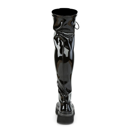 DemoniaCult Botas de mujer EMILY-375 Blk Pat