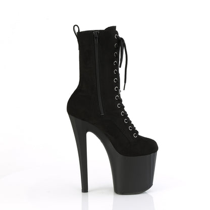 Pleaser   ENCHANT-1040 Blk Faux Suede/Blk Matte