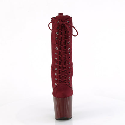 Pleaser   ENCHANT-1040 Borgoña Faux Suede/Borgoña Matte