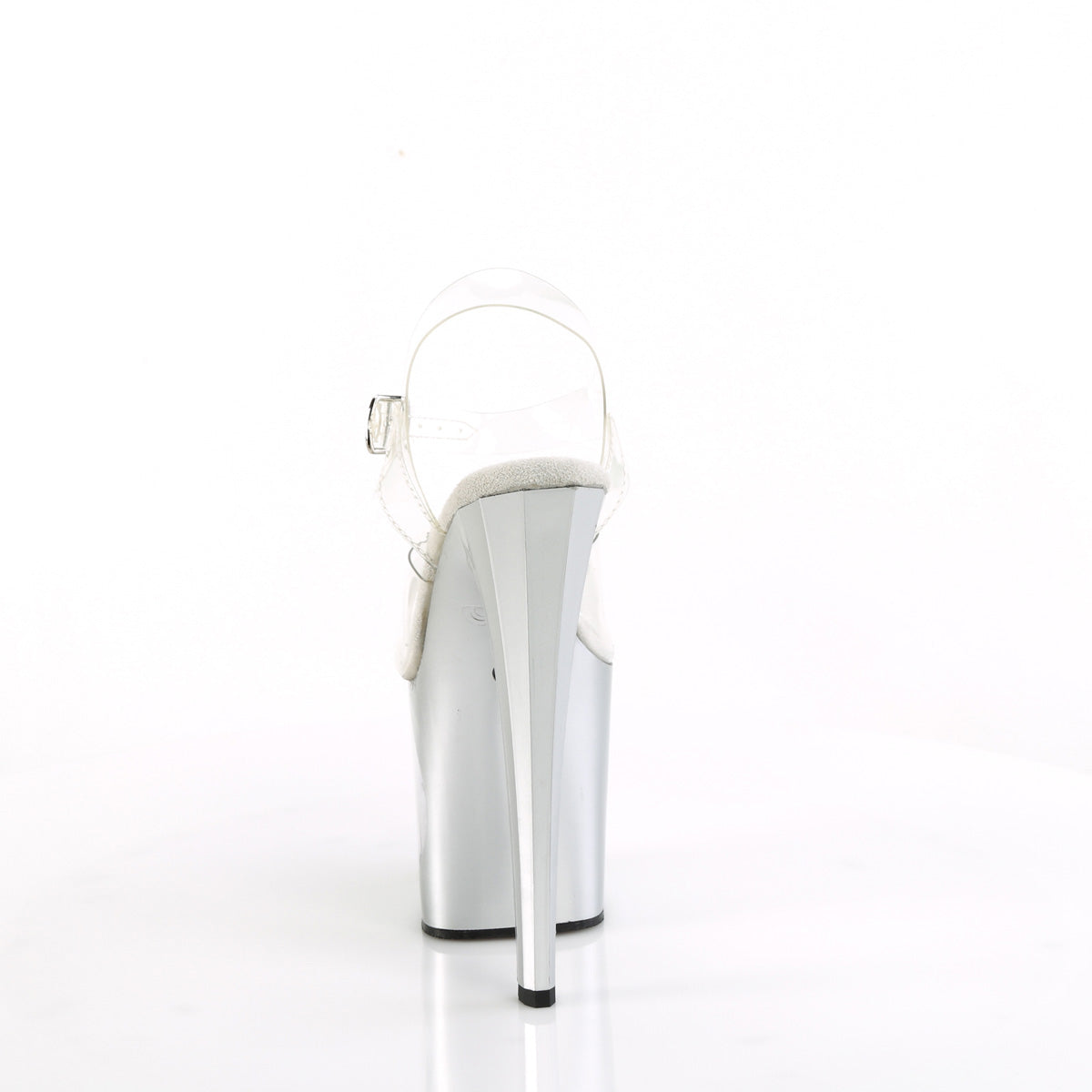 Pleaser   ENCHANT-708LT-Circle CLR/SLV-SLV GLITTER