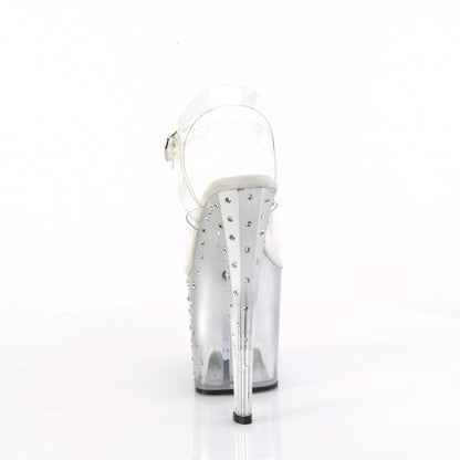 Pleaser   ENCHANT-708T-LT Clr/Clr-Slv