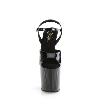 Pleaser   ENCHANT-709 BLK PAT/BLK