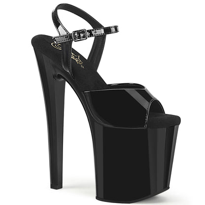 Pleaser   ENCHANT-709 BLK PAT/BLK