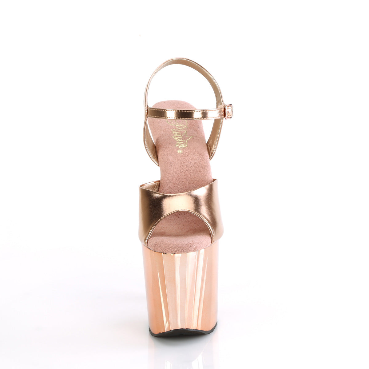 Pleaser   ENCHANT-709 Rose Gold se reunió. PU/Rose Gold Chrome