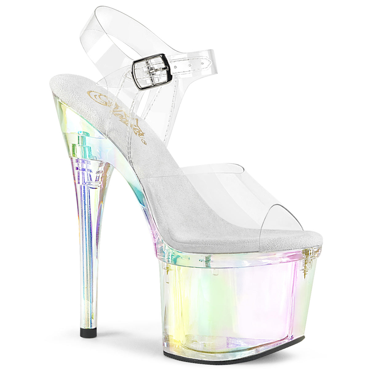Pleaser  Sandals ESTEEM-708RBP Clr/Clr Hologram