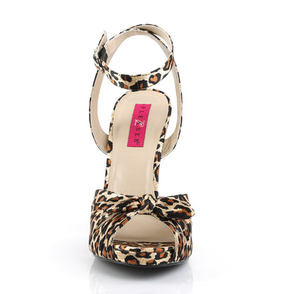 Pleaser Pink Label Bombas para mujer EVE-01 Cheetah Satin