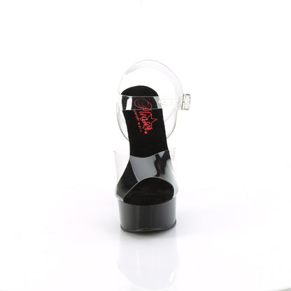 Pleaser   EXCITE-608 CLR/BLK