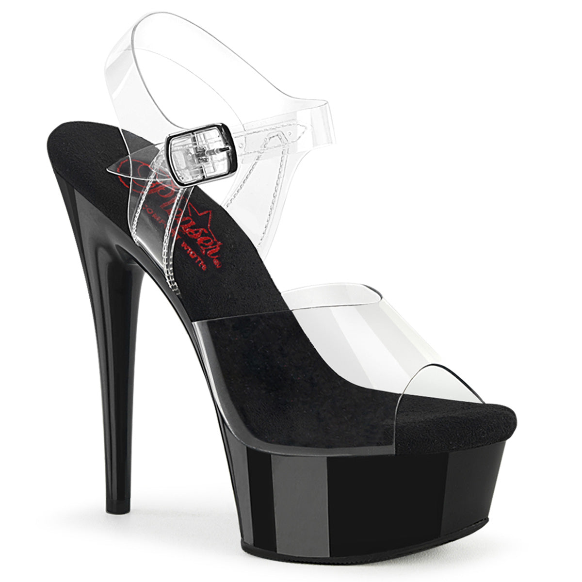 Pleaser   EXCITE-608 CLR/BLK