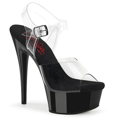 Pleaser   EXCITE-608 CLR/BLK