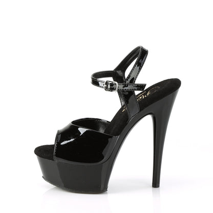 Pleaser  Sandals EXCITE-609 Blk Pat/Blk