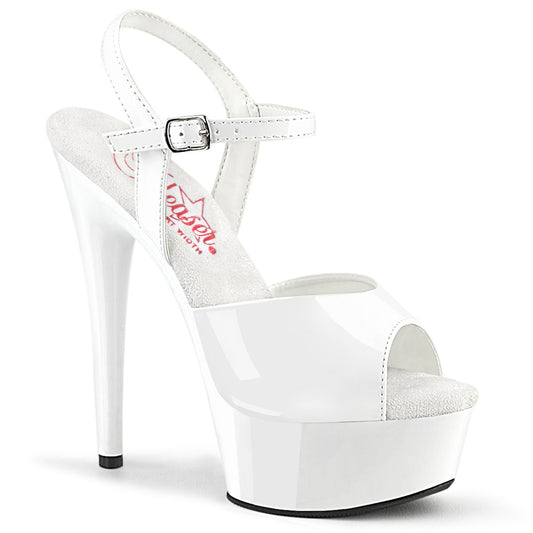 Pleaser  Sandalias EXCITE-609 WHT PAT / WHT