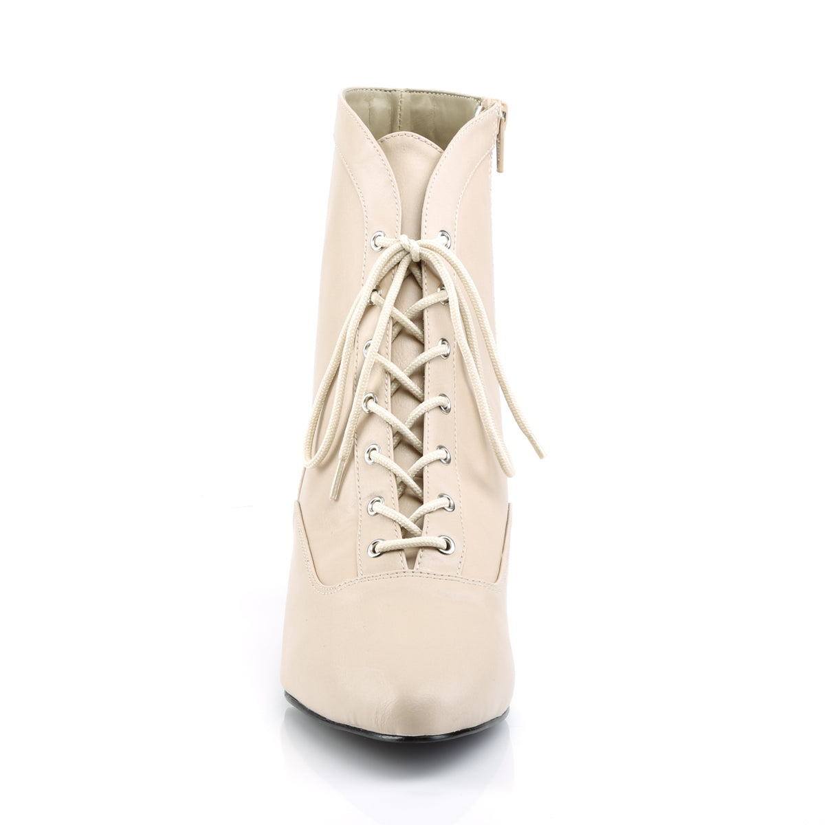 Pleaser Pink Label Botas de tobillo para mujer FAB-1005 crema de piel sintética