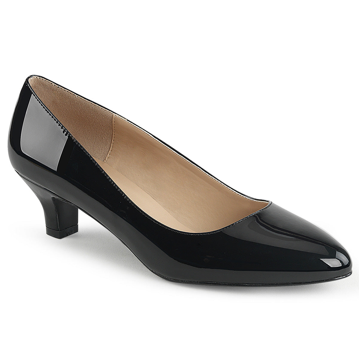 Pleaser Pink Label Womens Pumps FAB-420 Blk Pat