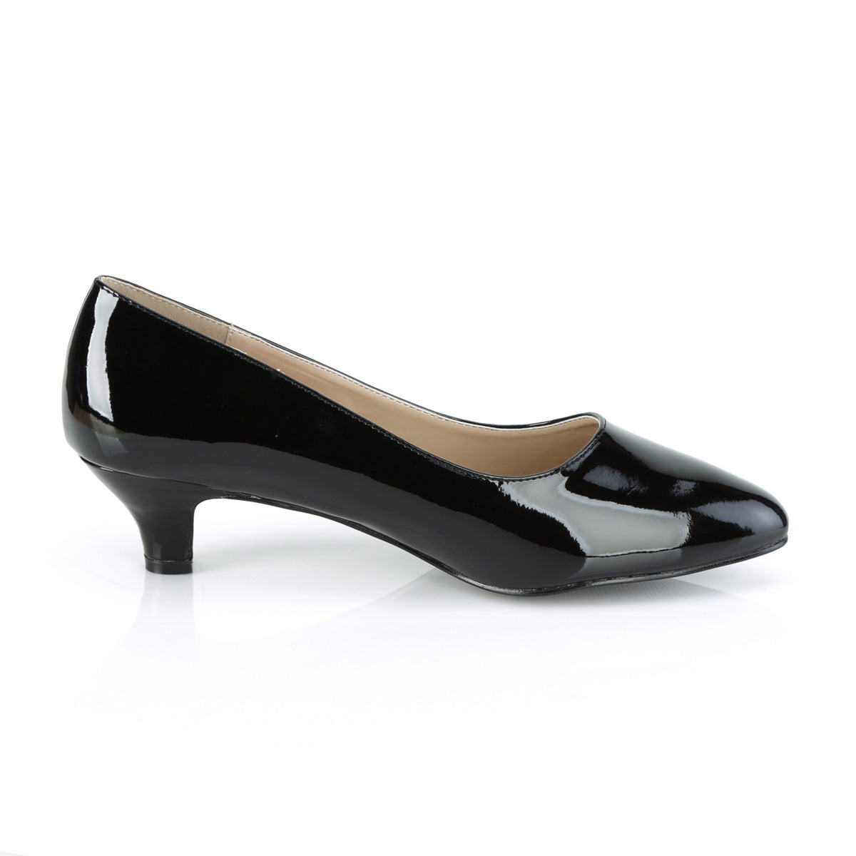 Pleaser Pink Label Womens Pumps FAB-420 Blk Pat