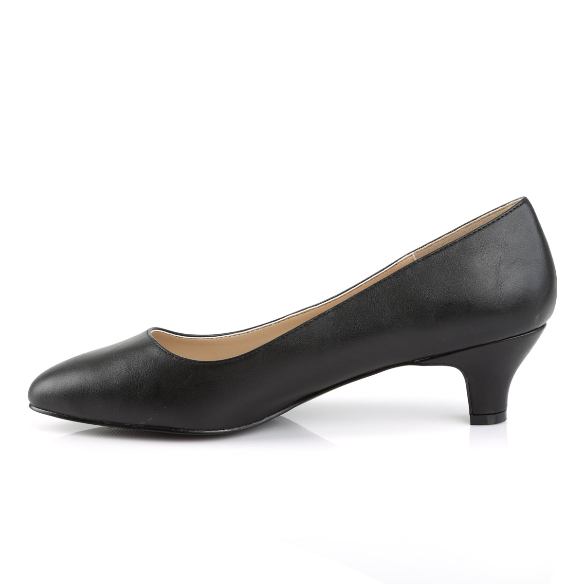 Pleaser Pink Label Womens Pumps FAB-420 Blk Faux Leather