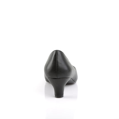 Pleaser Pink Label Bombas para mujer FAB-420 Blk Faux Cuero