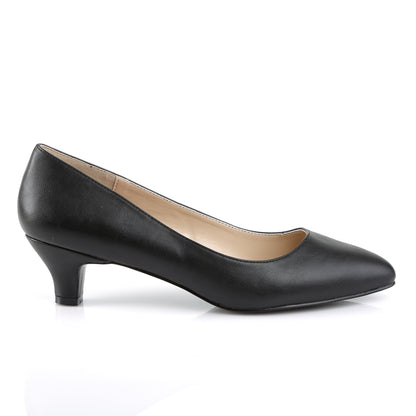 Pleaser Pink Label Bombas para mujer FAB-420 Blk Faux Cuero
