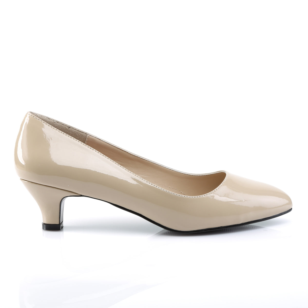 Pleaser Pink Label Womens Pumps FAB-420 Cream Pat