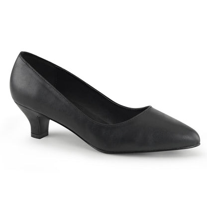 Pleaser Pink Label Bombas para mujer FAB-420 Blk Faux Cuero