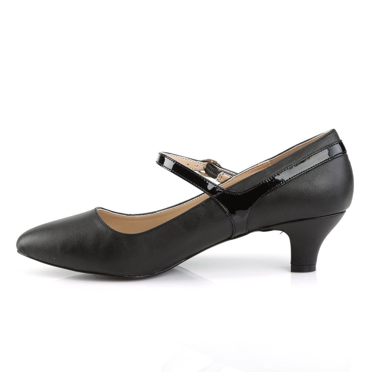 Pleaser Pink Label Bombas para mujer FAB-425 BLK Faux Cuero-Pat