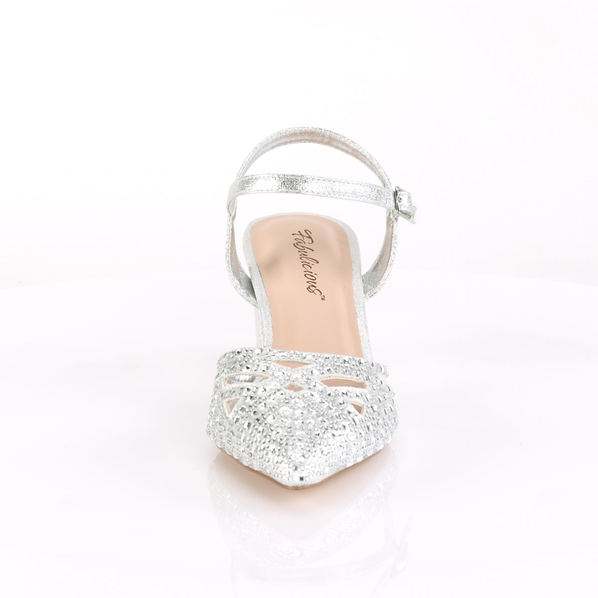 Fabulicious Bombas para mujer FAYE-06 SLV Shimmering Teject