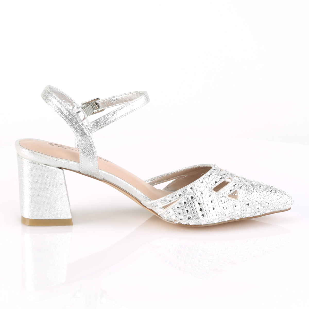 Fabulicious Bombas para mujer FAYE-06 SLV Shimmering Teject
