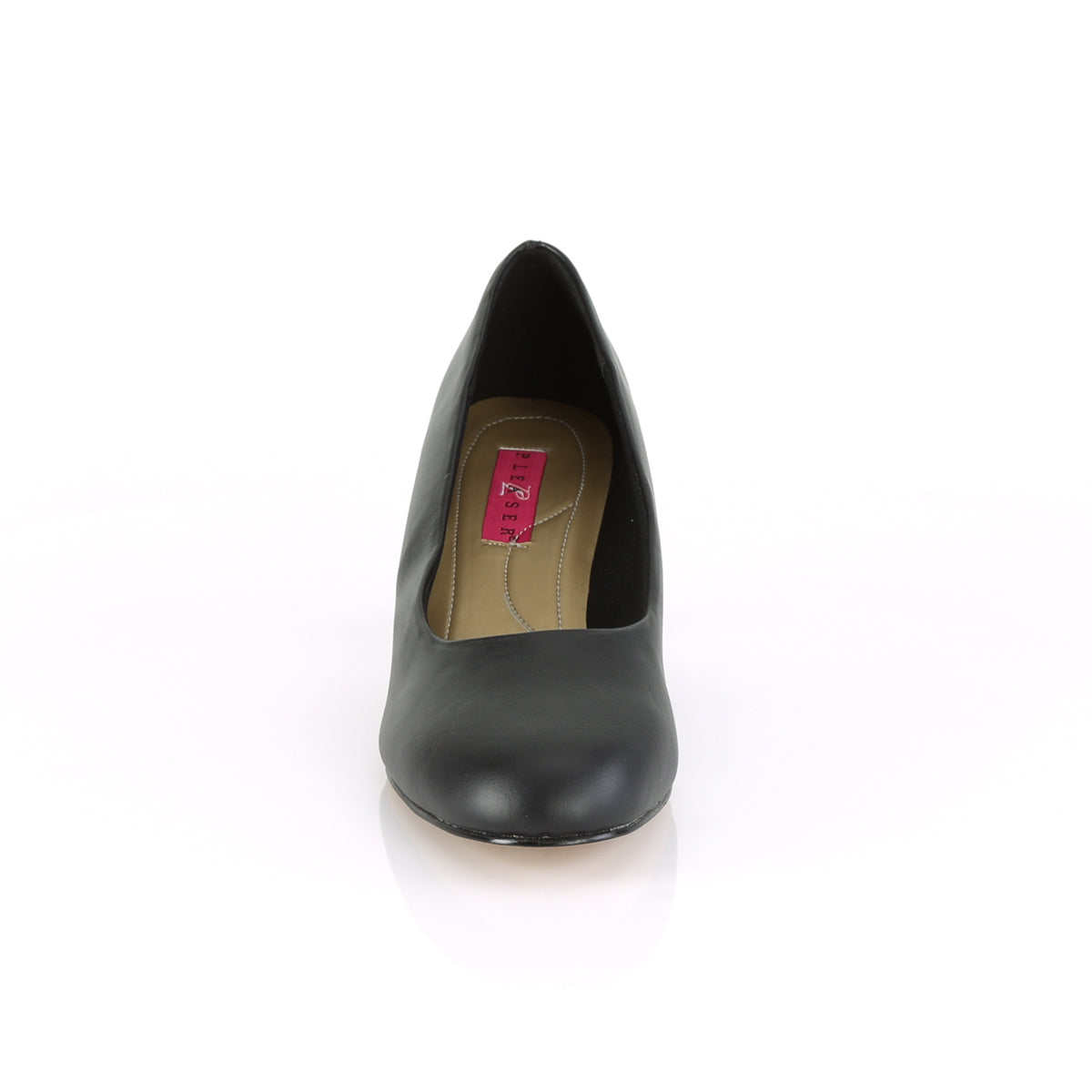 Pleaser Pink Label Bombas para mujer FEFE-01 Blk Faux Cuero