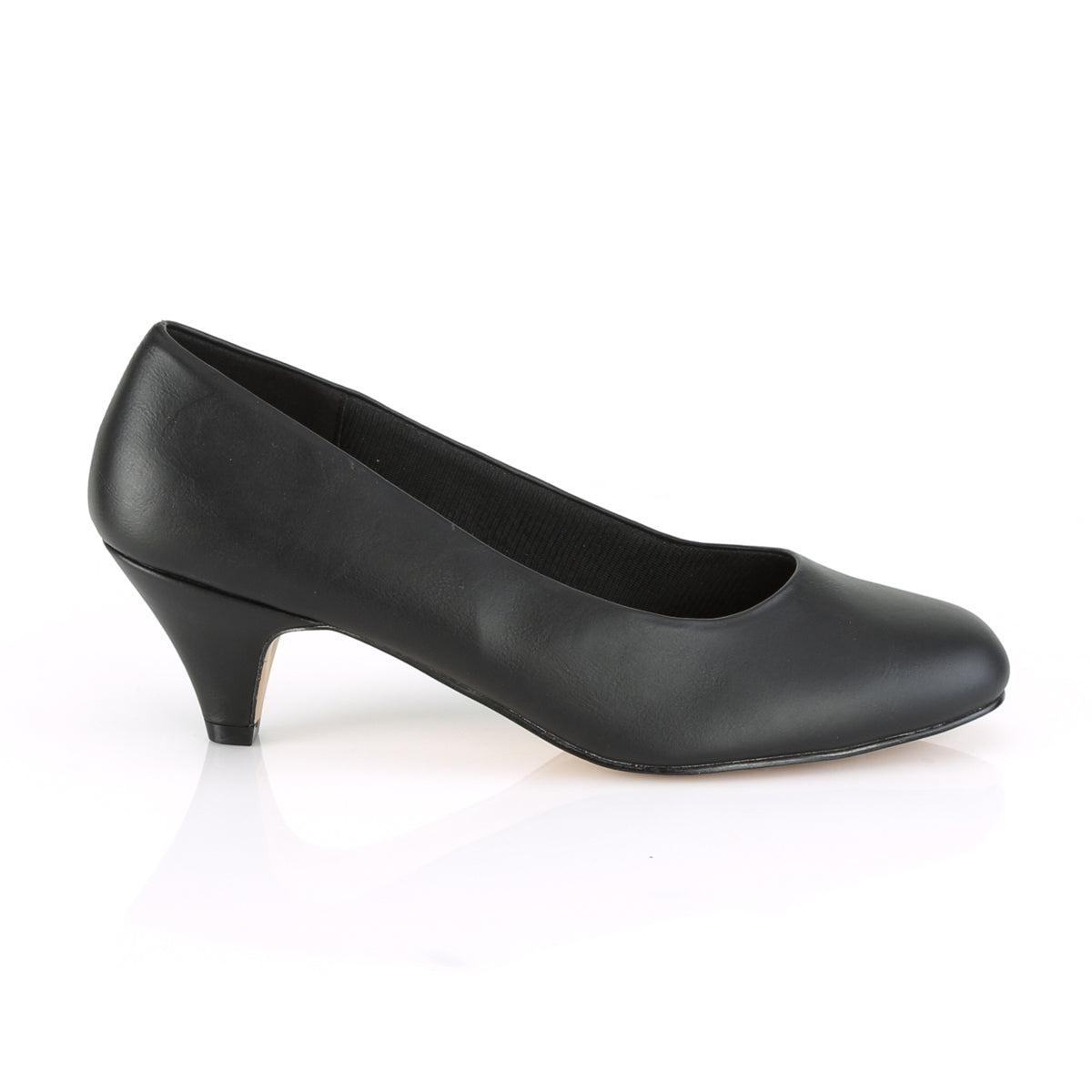 Pleaser Pink Label Bombas para mujer FEFE-01 Blk Faux Cuero