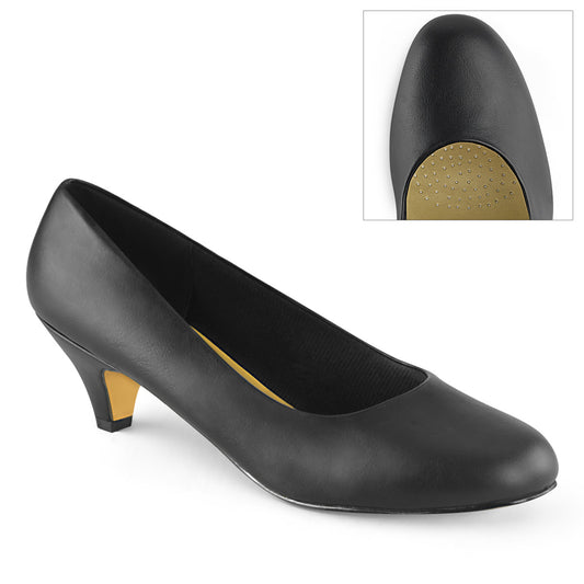 Pleaser Pink Label Bombas para mujer FEFE-01 Blk Faux Cuero