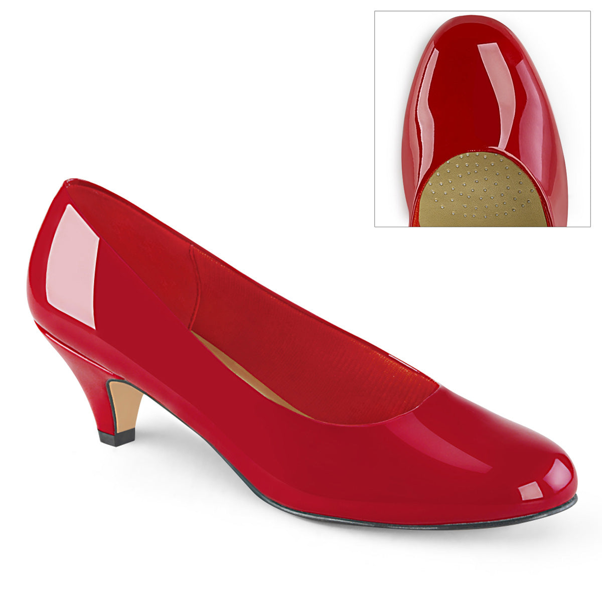 Pleaser Pink Label Bombas para mujer FEFE-01 Red Pat
