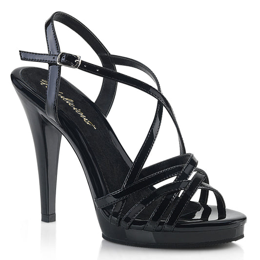 Fabulicious Sandalias para mujer FLAIR-413 BLK PAT / BLK