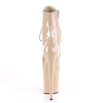 Pleaser Botas de tobillo para mujer FLAMINGO-1020 pat pat / desnuda