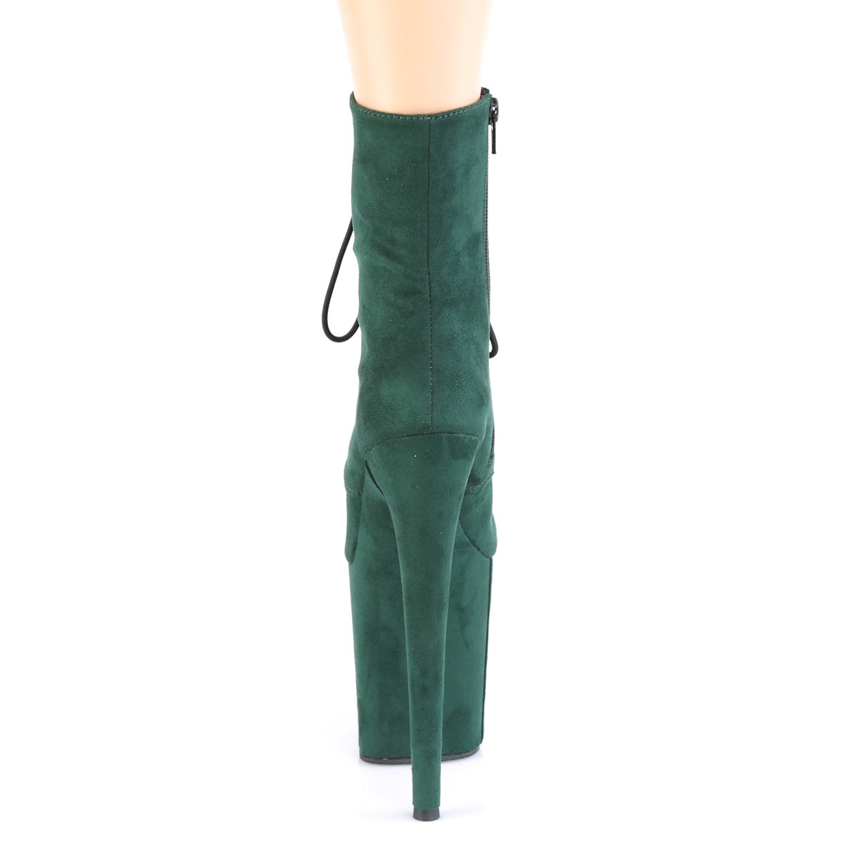 Pleaser Womens Ankle Boots FLAMINGO-1020FS Emerald Green F. Suede/Emerald Green F.Suede
