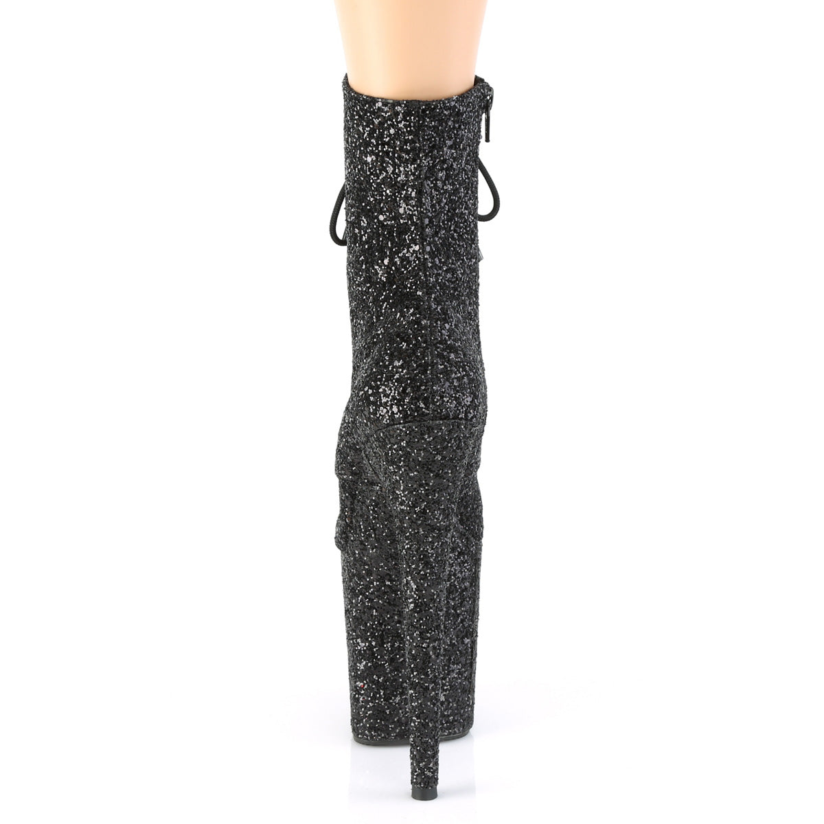 Pleaser Botas de tobillo para mujer FLAMINGO-1020gwr blk brillo / brillo blk
