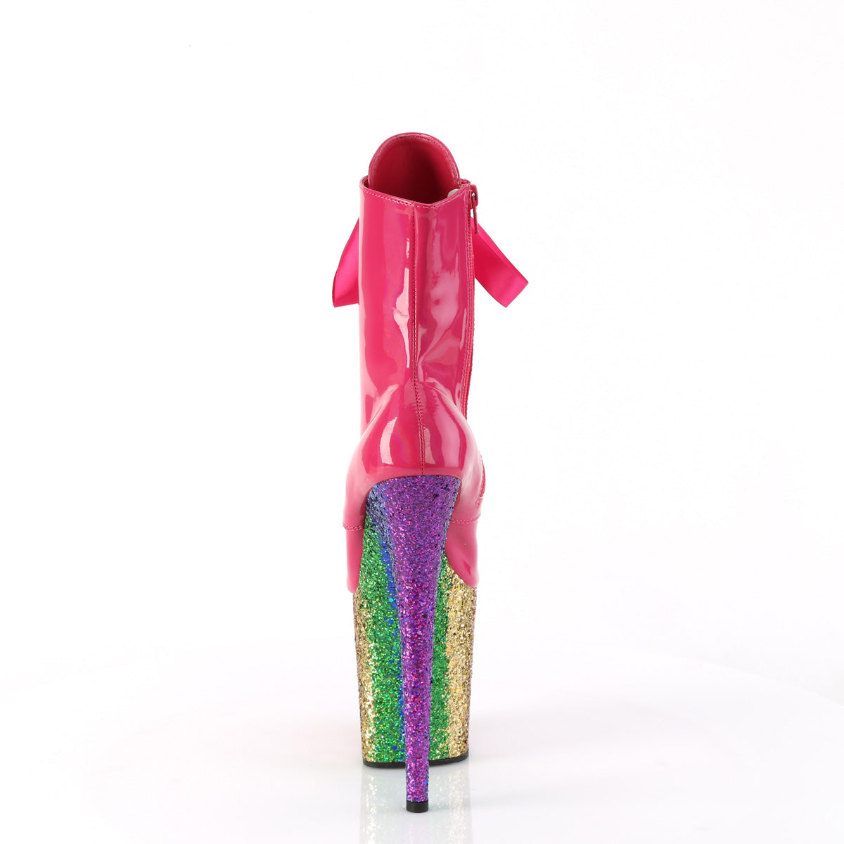 Pleaser   FLAMINGO-1020hg H. Pink Holo Pat/Rainbow Brillantina