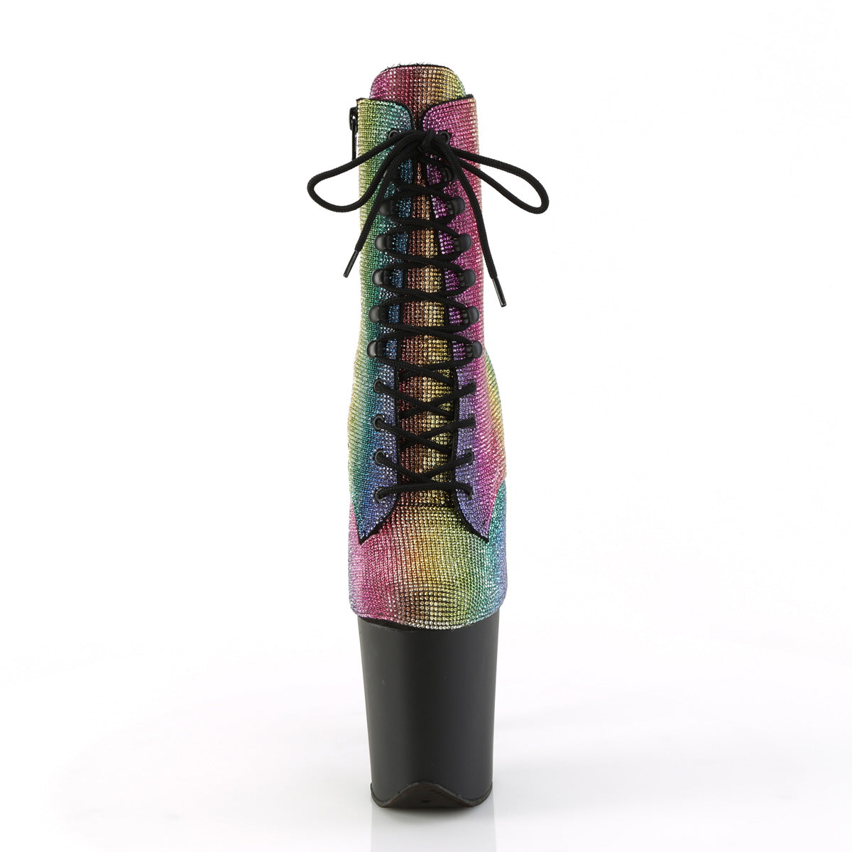 Pleaser  Ankle Boots FLAMINGO-1020RS Rainbow RS/Blk Matte
