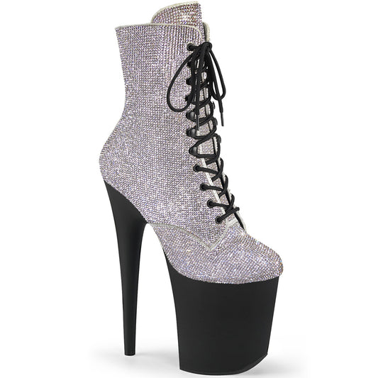 Pleaser  Botines FLAMINGO-1020rs slv rs / negro mate