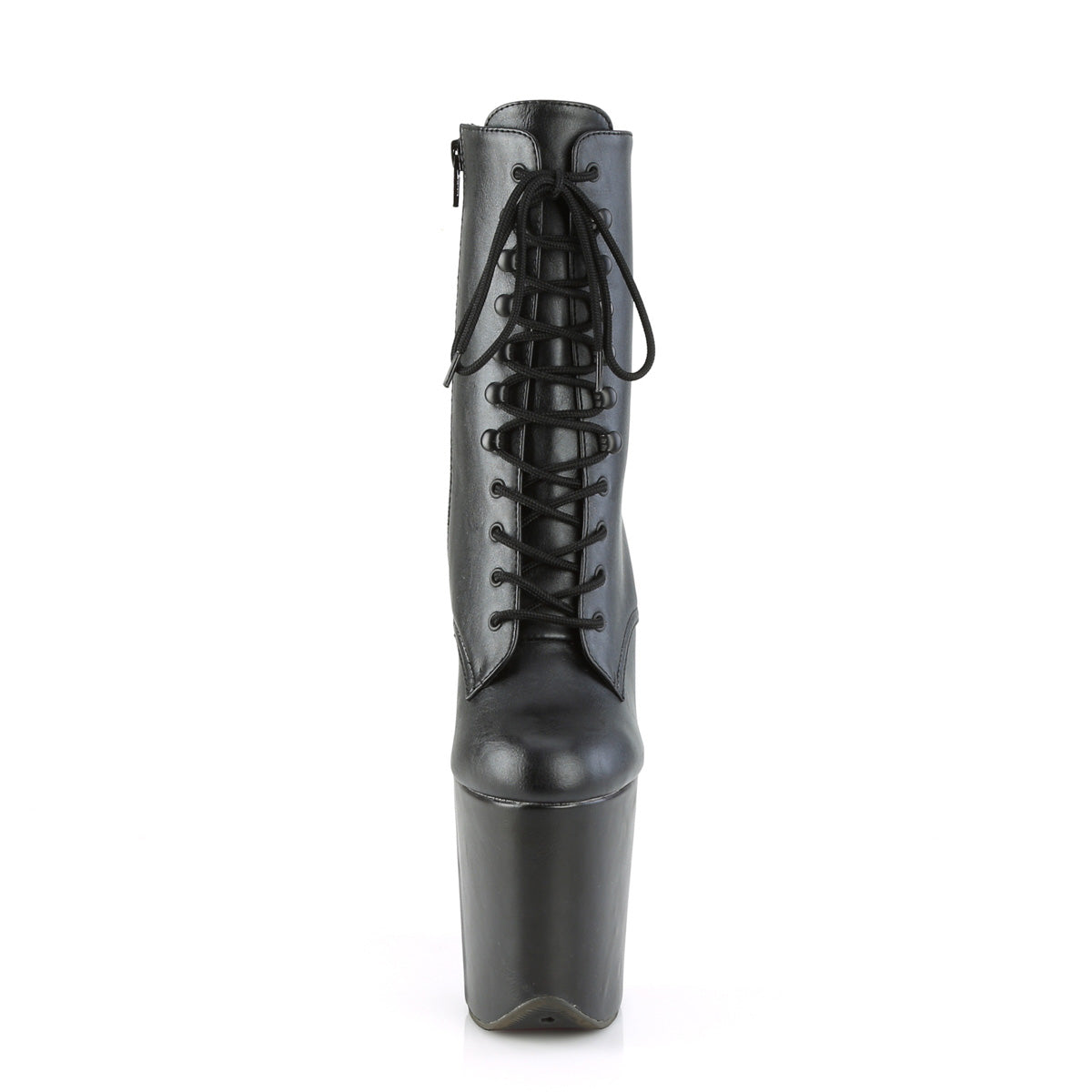 Pleaser Botas de tobillo para mujer FLAMINGO-1020WR BLK Faux Cuero / Blk Faux Cuero