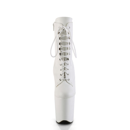 Pleaser   FLAMINGO-1020WR Wht Faux Leather/Wht Faux Leather