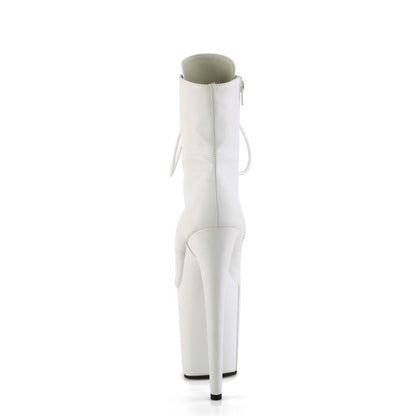 Pleaser   FLAMINGO-1020WR Wht Faux Leather/Wht Faux Leather