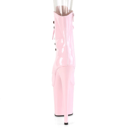 Pleaser Womens Ankle Boots FLAMINGO-1021 B. Pink Pat/B. Pink
