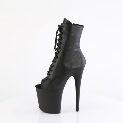 Pleaser   FLAMINGO-1021 BLK Faux Leather/Blk Matte