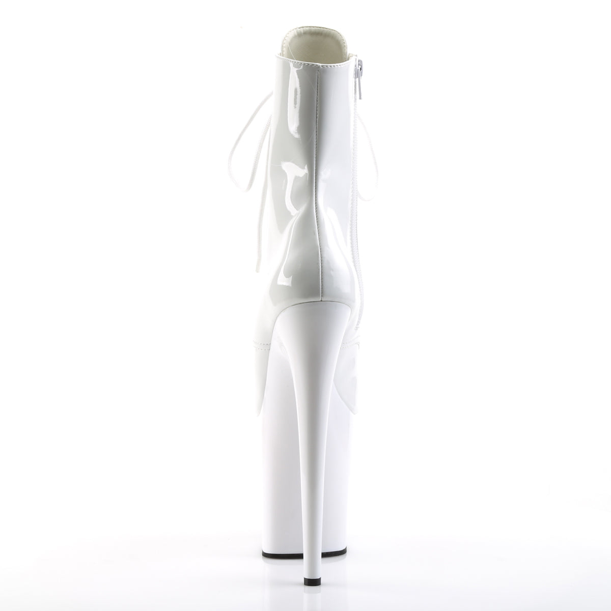 Pleaser Botas de tobillo para mujer FLAMINGO-1021 WHT PAT / WHT