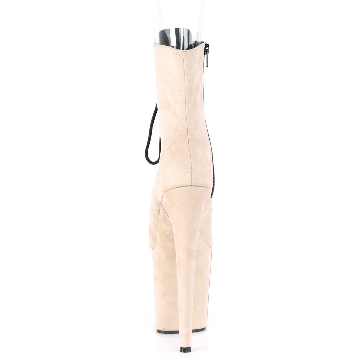 Pleaser Womens Ankle Boots FLAMINGO-1021FS Beige Faux Suede/Beige Faux Suede