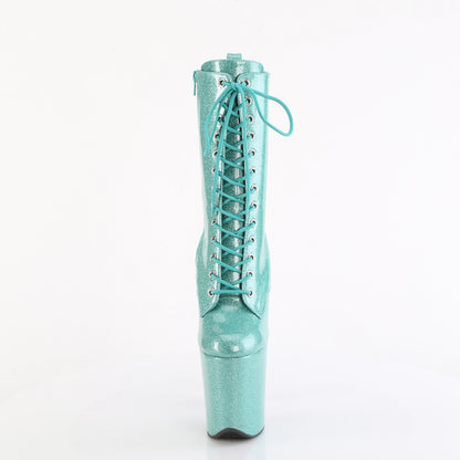 Pleaser   FLAMINGO-1040GP Aqua Glitter Pat/M