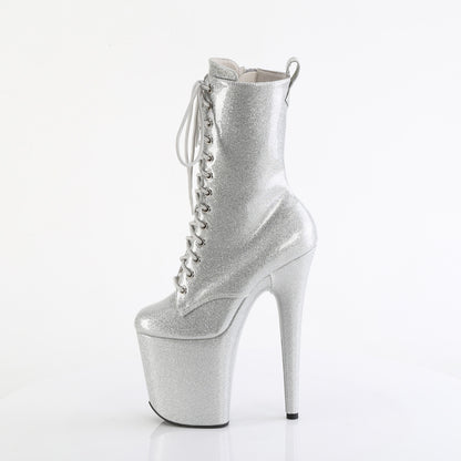 Pleaser   FLAMINGO-1040GP SLV GLITTER PAT/M