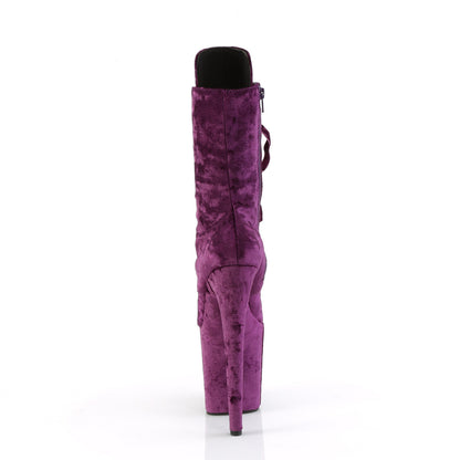 Pleaser  Ankle Boots FLAMINGO-1045VEL Purple Velvet/Purple Velvet